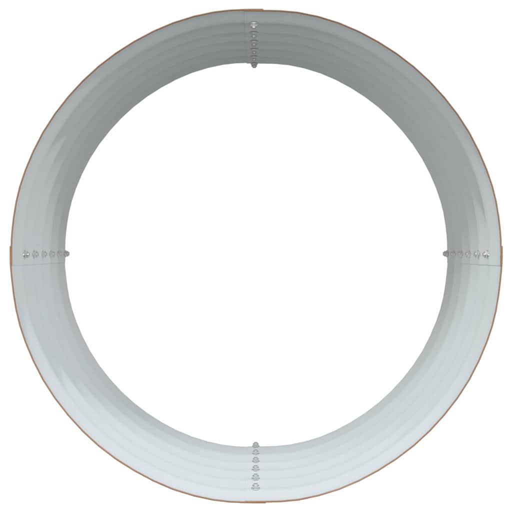 Garten-Hochbeet Braun 80 x 80 x 44 cm Stahl