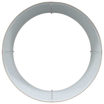 Garten-Hochbeet Braun 80 x 80 x 44 cm Stahl