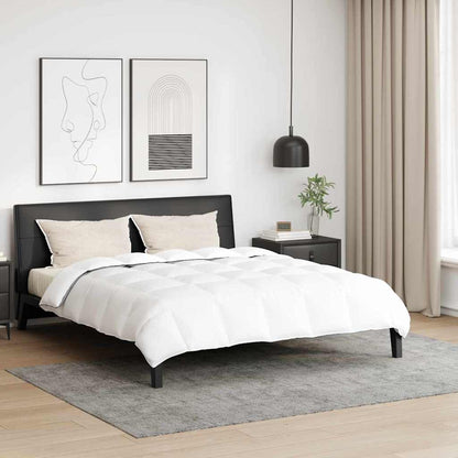 Winterbettdecke mit Kissen 3 pcs Weiß Down Feather