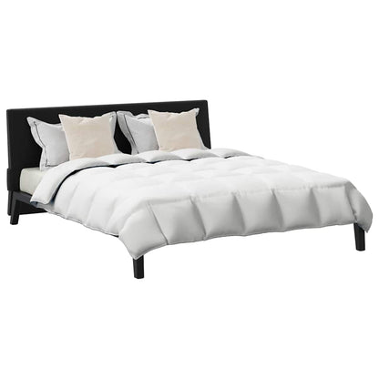 Winterbettdecke mit Kissen 3 pcs Weiß Down Feather