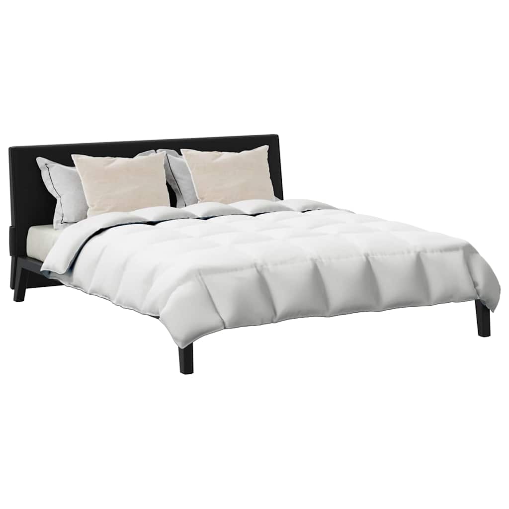 Winterbettdecke mit Kissen 3 pcs Weiß Down Feather