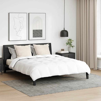 Winterbettdecke mit Kissen 3 pcs Weiß Down Feather