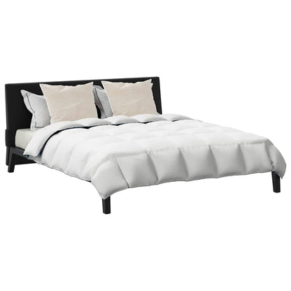 Winterbettdecke mit Kissen 3 pcs Weiß Down Feather