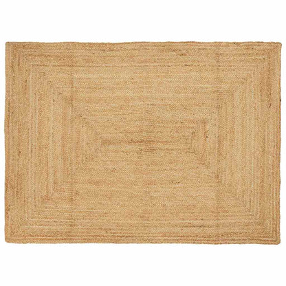 Teppich Beige 140 x 200 cm Jute