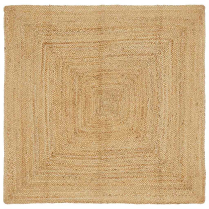 Teppich Beige 160 x 160 cm Jute