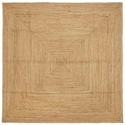 Teppich Beige 300 x 300 cm Jute