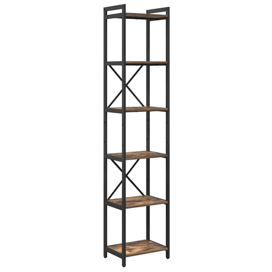 Bücherregal Räuchereiche 40 x 30 x 188 cm Holzwerkstoff