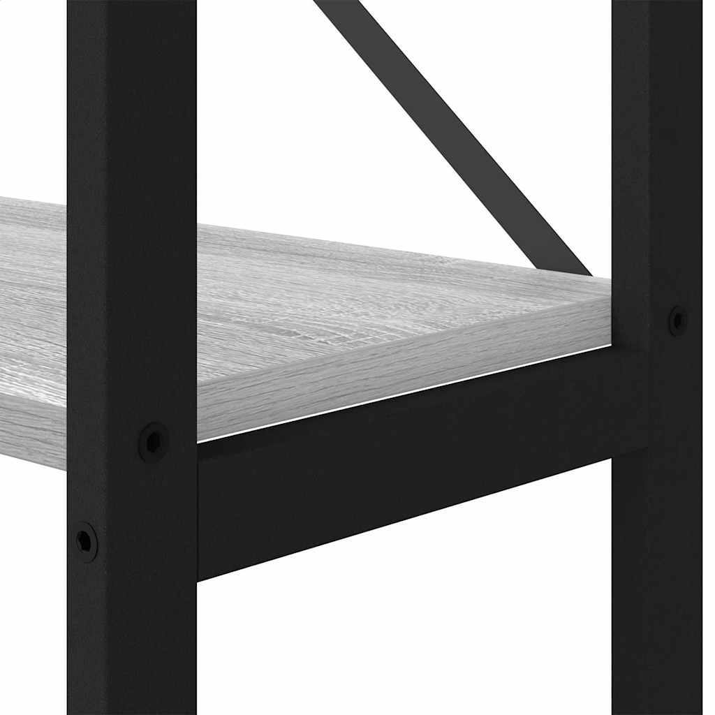 Bücherregal Grau Sonoma 40 x 30 x 188 cm Holzwerkstoff