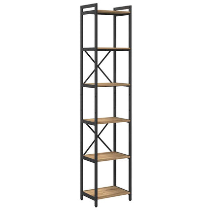 Bücherregal Artisan-Eiche 40 x 30 x 188 cm Holzwerkstoff