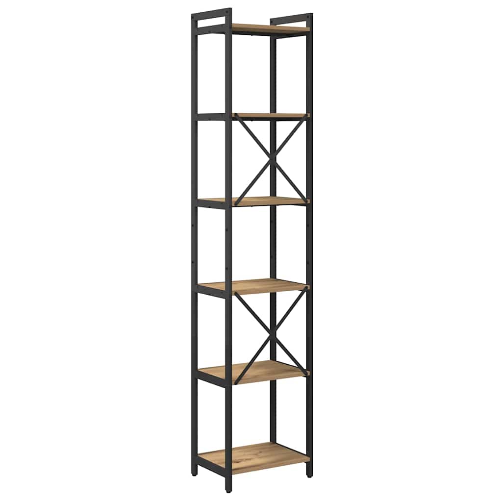 Bücherregal Artisan-Eiche 40 x 30 x 188 cm Holzwerkstoff