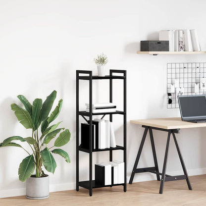 Bücherregal Schwarz Eichen-Optik 40 x 30 x 118 cm Holzwerkstoff