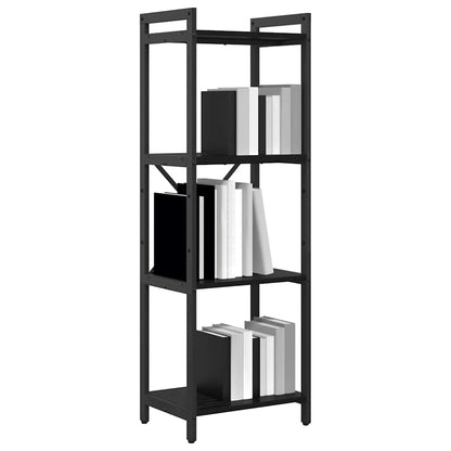 Bücherregal Schwarz Eichen-Optik 40 x 30 x 118 cm Holzwerkstoff