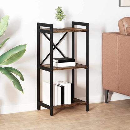 Bücherregal Räuchereiche 40 x 30 x 83 cm Holzwerkstoff