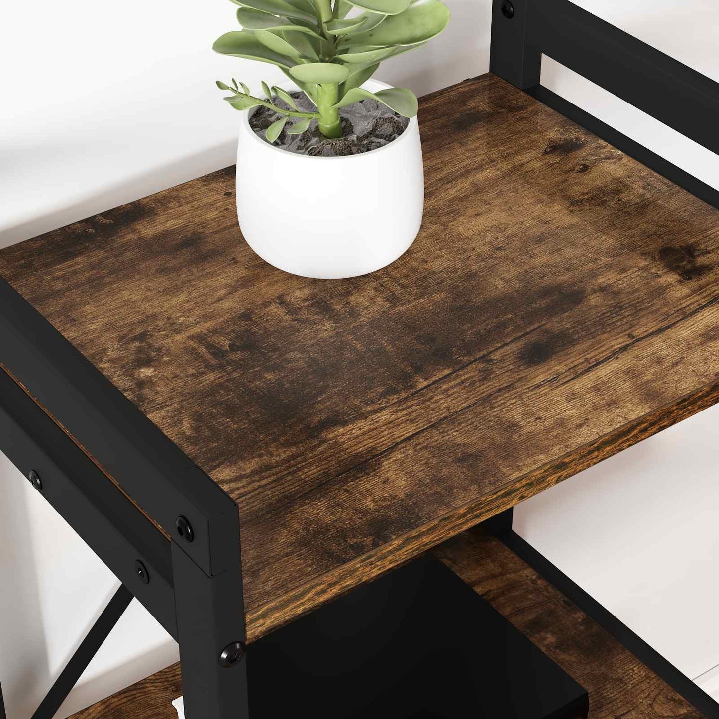 Bücherregal Räuchereiche 40 x 30 x 83 cm Holzwerkstoff