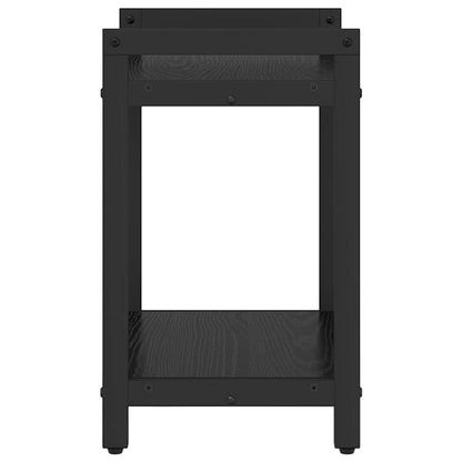 Bücherregal Schwarz Eichen-Optik 40 x 30 x 48,5 cm