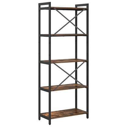 Bücherregal Räuchereiche 60 x 30 x 153 cm Holzwerkstoff