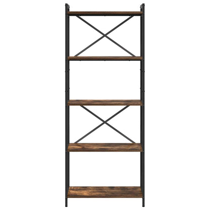 Bücherregal Räuchereiche 60 x 30 x 153 cm Holzwerkstoff