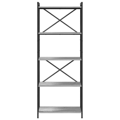 Bücherregal Grau Sonoma 60 x 30 x 153 cm Holzwerkstoff