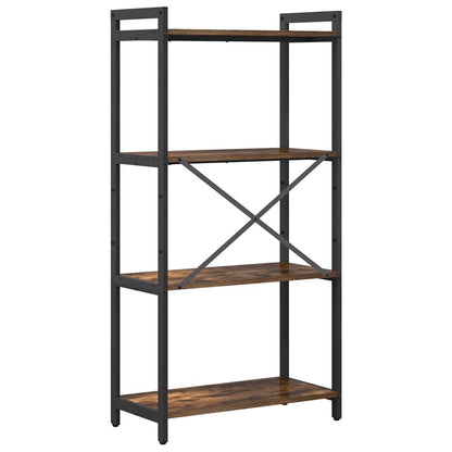 Bücherregal Räuchereiche 60 x 30 x 118 cm Holzwerkstoff