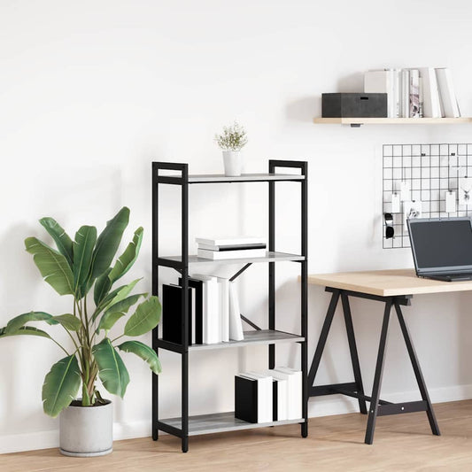 Bücherregal Grau Sonoma 60 x 30 x 118 cm Holzwerkstoff