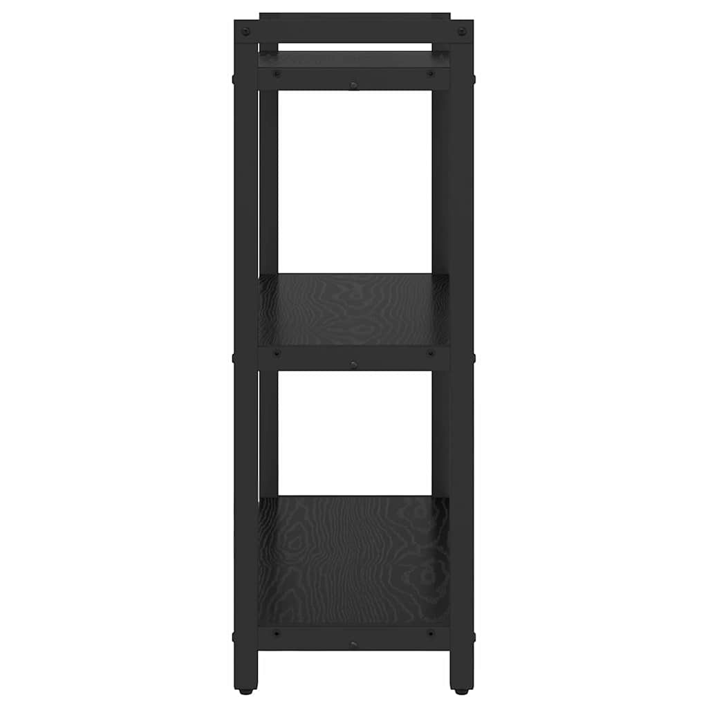 Bücherregal Schwarz Eichen-Optik 60 x 30 x 83 cm Holzwerkstoff