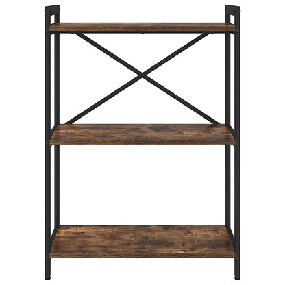 Bücherregal Räuchereiche 60 x 30 x 83 cm Holzwerkstoff