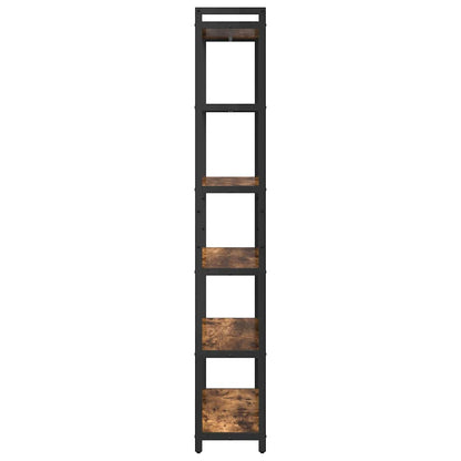 Bücherregal Räuchereiche 80 x 30 x 188 cm Holzwerkstoff