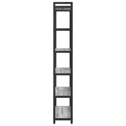 Bücherregal Grau Sonoma 80 x 30 x 188 cm Holzwerkstoff