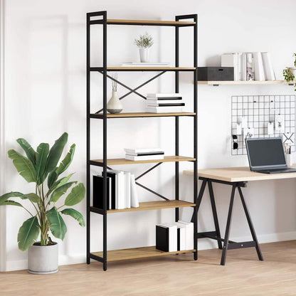 Bücherregal Artisan-Eiche 80 x 30 x 188 cm Holzwerkstoff