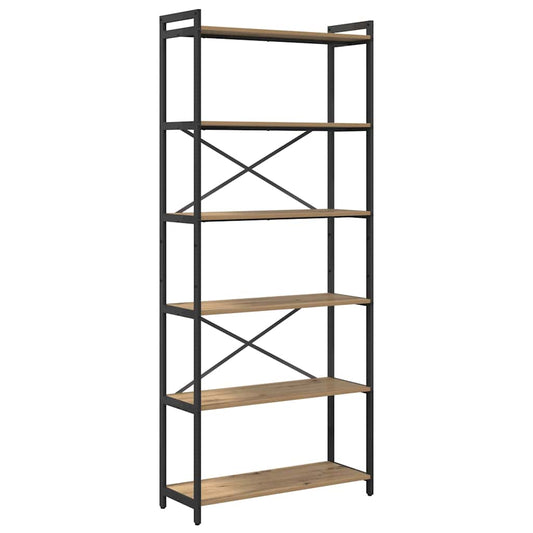 Bücherregal Artisan-Eiche 80 x 30 x 188 cm Holzwerkstoff