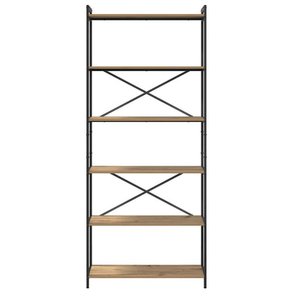 Bücherregal Artisan-Eiche 80 x 30 x 188 cm Holzwerkstoff