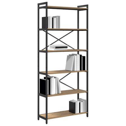 Bücherregal Artisan-Eiche 80 x 30 x 188 cm Holzwerkstoff