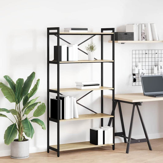 Bücherregal Sonoma-Eiche 80 x 30 x 153 cm Holzwerkstoff