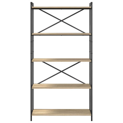 Bücherregal Sonoma-Eiche 80 x 30 x 153 cm Holzwerkstoff