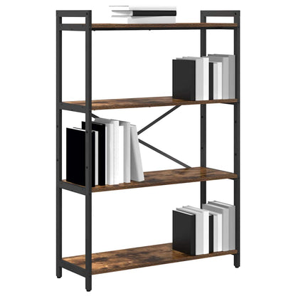 Bücherregal Räuchereiche 80 x 30 x 118 cm Holzwerkstoff