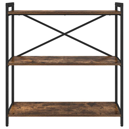 Bücherregal Räuchereiche 80 x 30 x 83 cm Holzwerkstoff