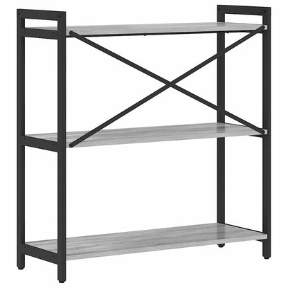 Bücherregal Grau Sonoma 80 x 30 x 83 cm Holzwerkstoff