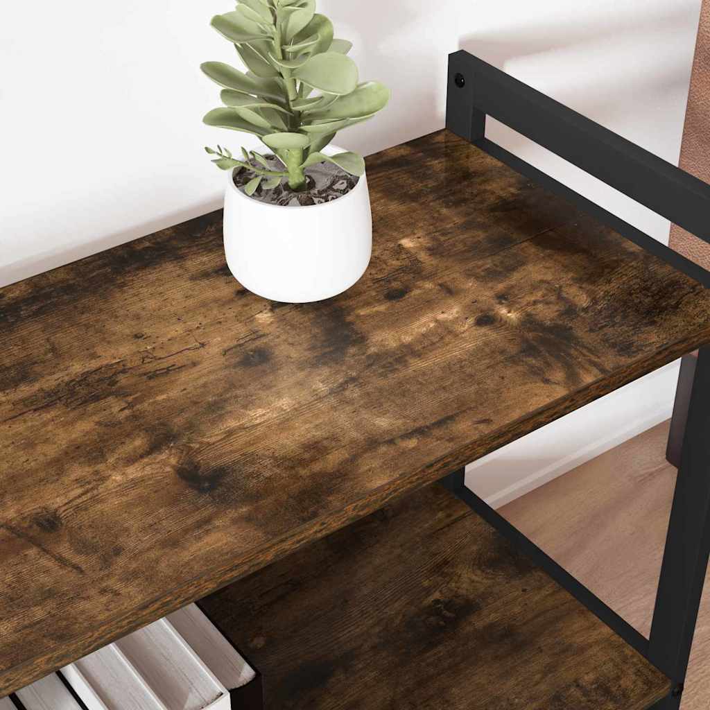 Bücherregal Räuchereiche 80 x 30 x 48,5 cm Holzwerkstoff