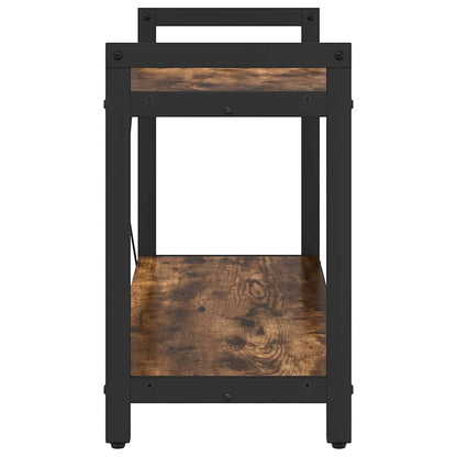 Bücherregal Räuchereiche 80 x 30 x 48,5 cm Holzwerkstoff