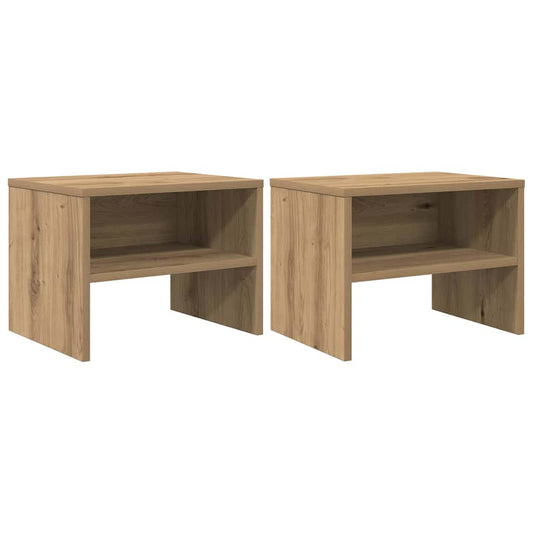 Nachttisch 2 pcs Artisan-Eiche 40 x 40 x 30 cm Holzwerkstoff