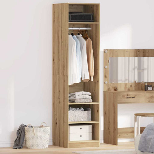 Kleiderschrank mit Regal Artisan-Eiche Holzwerkstoff