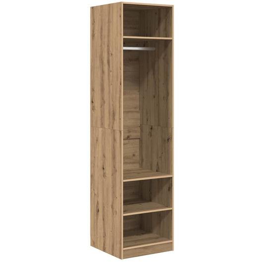 Kleiderschrank mit Regal Artisan-Eiche Holzwerkstoff