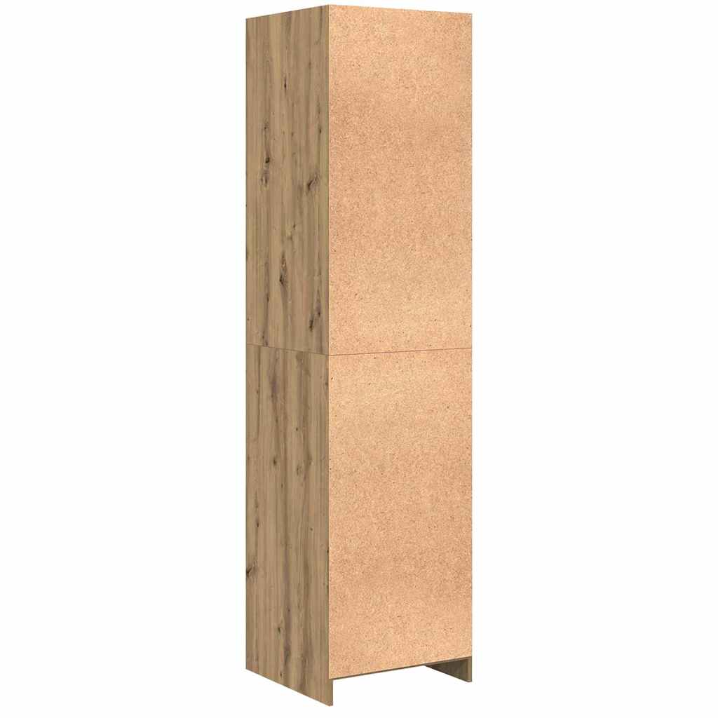 Kleiderschrank mit Regal Artisan-Eiche Holzwerkstoff