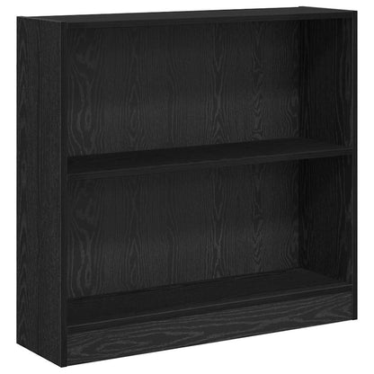 Bücherregal Schwarz Eichen-Optik 80 x 24 x 109 cm Holzwerkstoff
