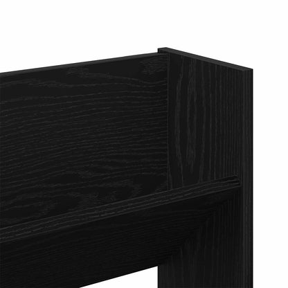 Wandschuhschrank mit Regal Schwarz Eichen-Optik Holzwerkstoff
