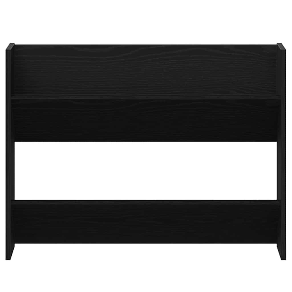 Wandschuhschrank mit Regal Schwarz Eichen-Optik Holzwerkstoff