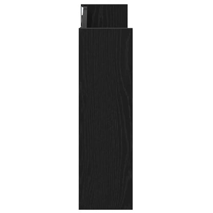 Wandschuhschrank mit Regal Schwarz Eichen-Optik Holzwerkstoff
