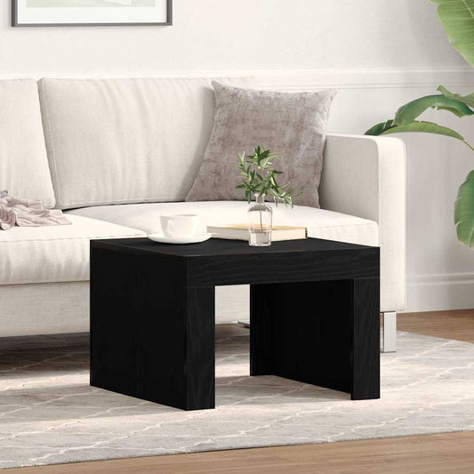 Couchtisch Schwarz Eichen-Optik 50 x 50 x 35 cm Holzwerkstoff
