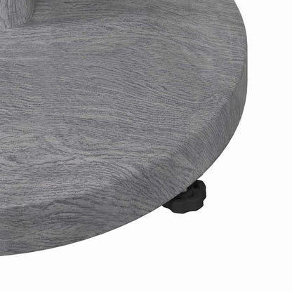 Sonnenschirmständer für den Außenbereich Dunkelgrau Holzlook