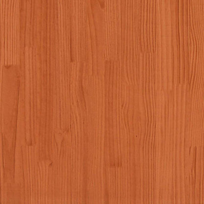 Bodenbettgestell mit Speicher Braun 90 x 210 cm Holz